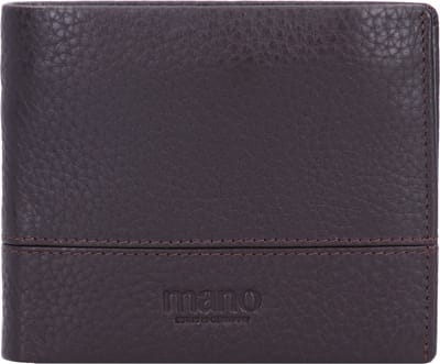 mano Don Tommas Portemonnee Leer 11 cm - Jongens - Horizontaal - braun