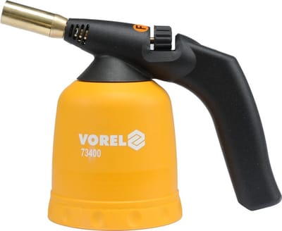 Gasbrander - Soldeerlamp 1.7 kW - 1200°C - Regelbare Vlam - Geschikt voor 190g Prikvulling (EN417) - Voor Solderen, Verwarmen en Ontdooien