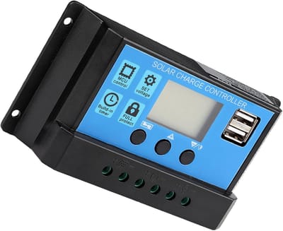 Zonne Laadregelaar - MPPT Controller - Accu Laden - Automatische 12V 24V - 60A Stroomsterkte - Zwart