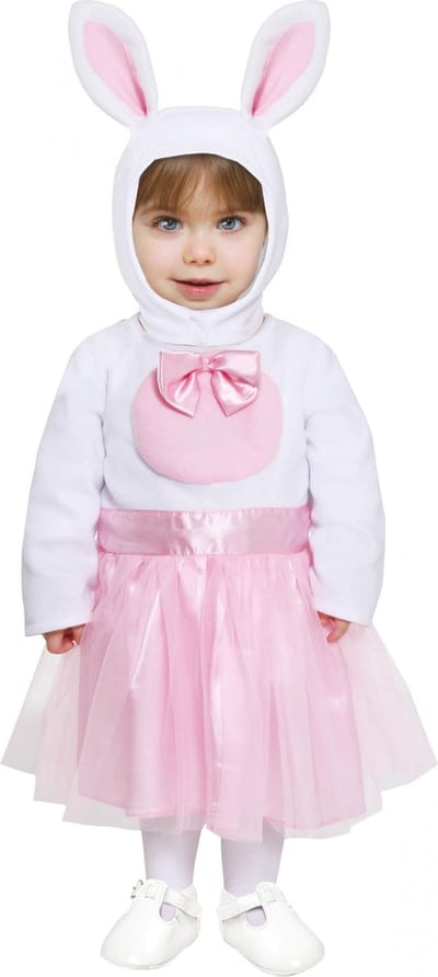 Fiestas Guirca - Baby jurkje pink rabbit 18-24 maanden - Carnavalskleding - Carnaval - carnavalskleding 2027 - Carnaval kostuum