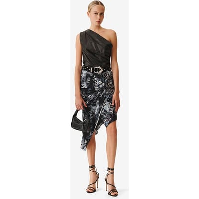 IRO Paris Cartina Black Multico Maat: XS | Midi Rokken Outlet | Dames | Zwart
