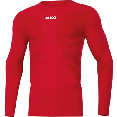 Jako Comfort 2.0 Longsleeve Kinderen - Sportrood | Maat: 152-164