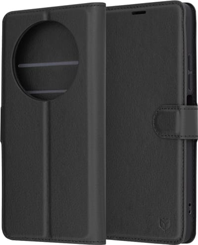 Hoesje geschikt voor Xiaomi Redmi 14C / Xiaomi Poco C75 - Techsuit Leather Folio Book Wallet Case - Zwart
