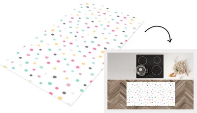 Keukenloper - Loper keuken - Confetti - Pastel - Patronen - 120x60 cm - Keukenloper vinyl