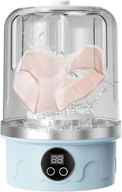 Mini-wasmachine, 3 programma's – Oplaadbare wasmachine voor babykleding, sokken en ondergoed