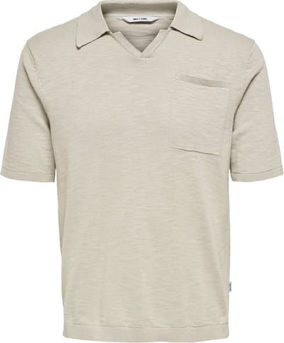 Onsace Life 12 Slub Ss Polo Knit Noos 22019517 Pelican