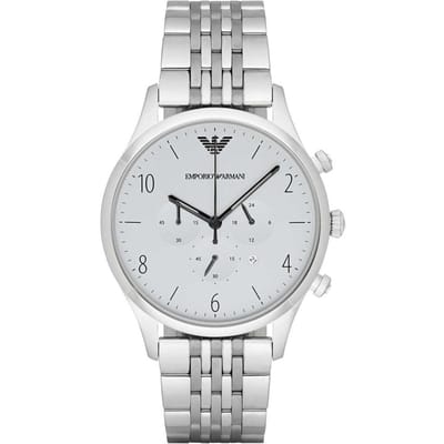 Emporio Armani AR1879 Klassiek Chronograaf Herenhorloge 43mm zilver