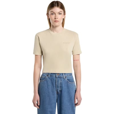 Dickies Plentywood T-shirt Met Korte Mouwen Beige M Vrouw