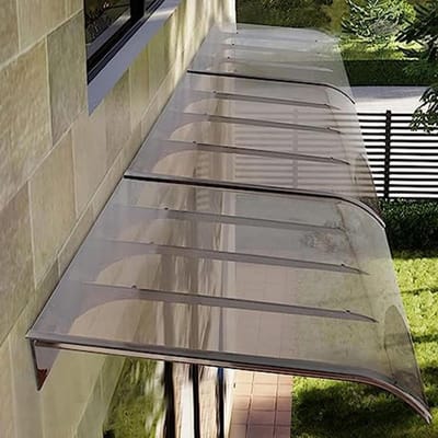 Deur Luifel - Buiten Overkapping - Bescherming Buiten - Uv Bescherming - 50x50cm - Paars