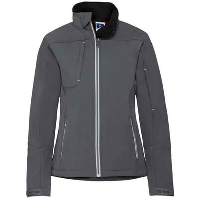 Russell Dames/Dames Bionic Zachte Shell Jas (Strijkijzer)
