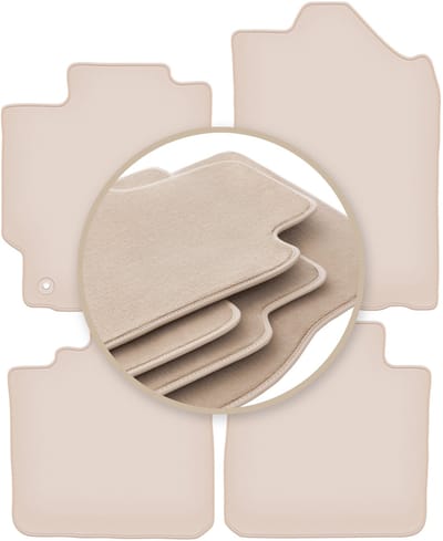 PREMIUM beige matten voor: Toyota Camry VIII XV50 sedan 2011-2018
