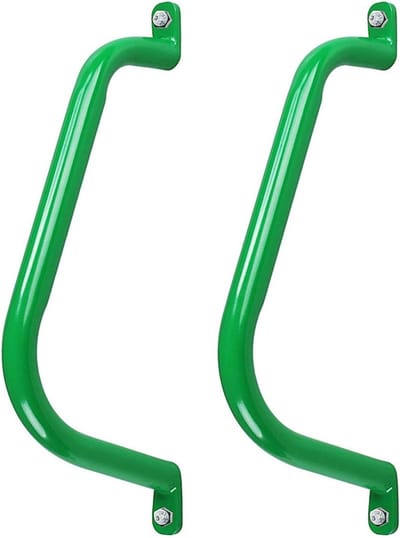 Veiligheidshandvatten Set - Speeltoestel Grepen - Buiten Spelen - Extra Stevig Metaal - 43 cm Lengte - Groen