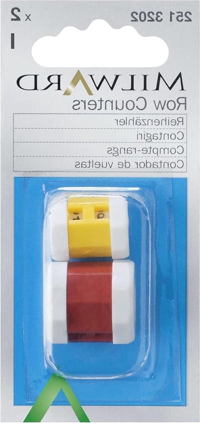 Regelteller Naaien - Rijenteller Breien - Handwerken Projecten - Twee Maten - 10 cm - Rood Geel