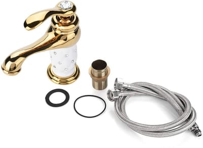 Dailygoods- Bassinmengkraan Hoogwaardige Kwaliteit - Mengkraan Badkamer - Enkelhandige Mengkraan - Messing - Waterbesparend - Duurzaam Ontwerp