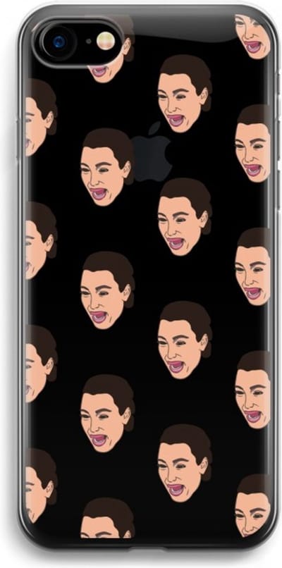 Case Company® - Hoesje geschikt voor iPhone 7 hoesje - Ugly Cry Call - Soft Cover Telefoonhoesje - Bescherming aan alle Kanten en Schermrand