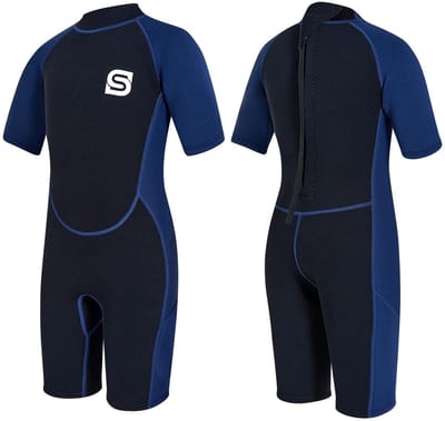 Dailygoods- Wetsuit Kinderen 2,5 mm - Neopreenpak - UV50+ Bescherming - Warmtebehoud - Flexibel - Geschikt voor Zwemmen/Surfen