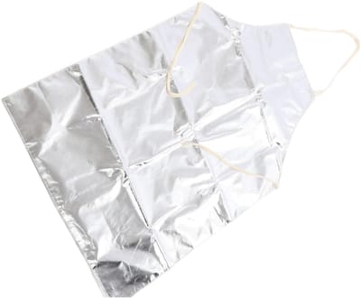 Dailygoods- Hittebestendig Schort - Aluminiumfolie - Katoen - Brandvertragend - Hoge Temperatuur - Voor Koken/BBQ - Werkschort