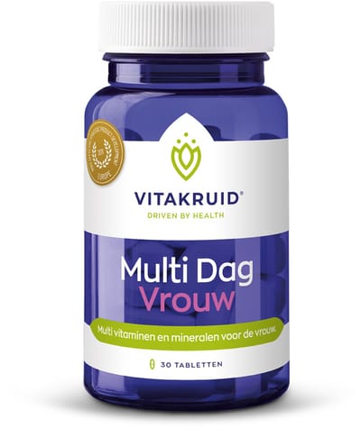 Vitakruid Multi Dag Vrouw Voedingssuplement - 30 tabletten