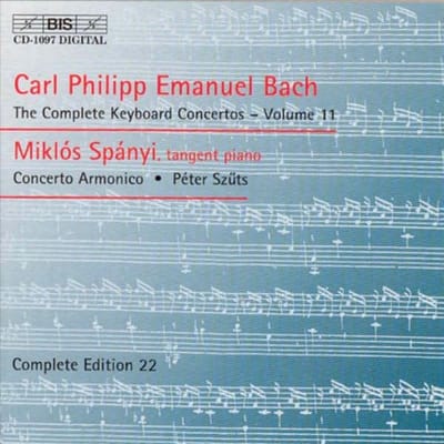 Miklós Spányi, Concerto Armonico - C.P.E. Bach: Keyboard Concertos Vol.11 (CD)