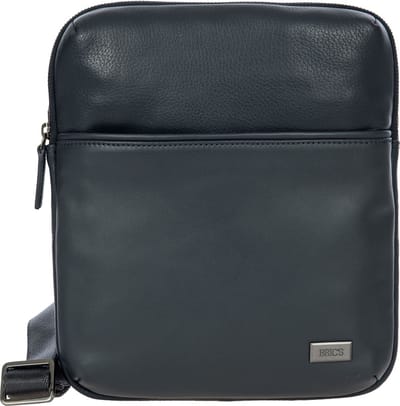 BRIC'S Schoudertas Tabletzak met laptopvak Torino Tracolla Navy Donkerblauw