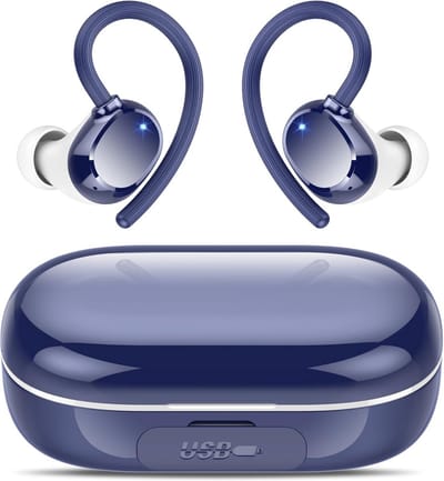 Draadloze Oordopjes - Sport Hoofdtelefoon - Fitness Muziek - 128 Uur Speeltijd - Compact Oplaadcase