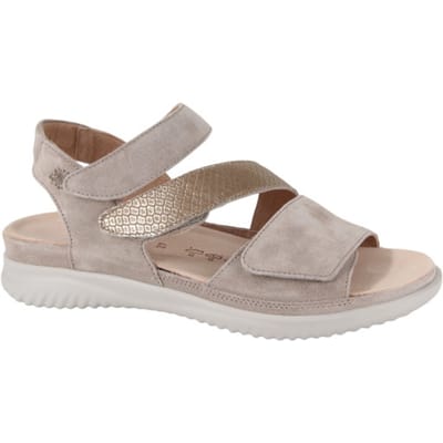 Hartjes 132.1135/34 26.40 Sandalen Beige Suede Dames Breedtemaat G - Beige - Maat 38