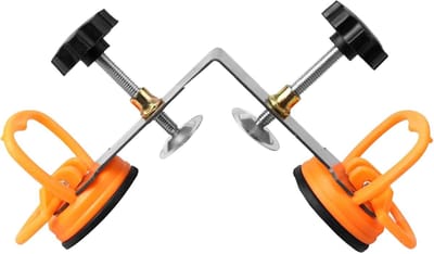 Naad Setter - Rechte hoek Gids - Precisie Tegel Leggen - Verstelbare Klem - 5.6cm Zuignap