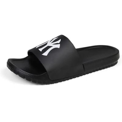 Strand Slippers Heren Originele Merken Heren Slide Slipper Man Luxe 2024 Zachte Heren Slippers Rondlopen Thuis Zomerschoenen Uitverkoop 40 black