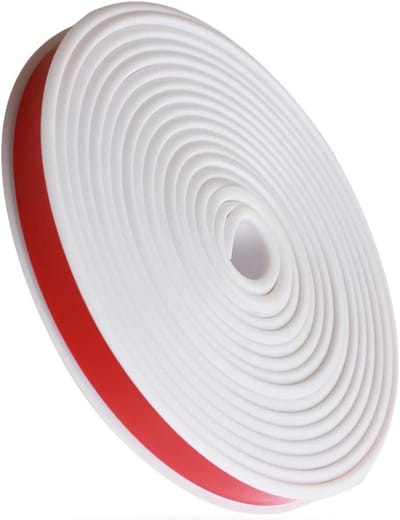 Zelfklevende Randbescherming - U-vormige Strip - Meubels Afwerken - Flexibel TPE Materiaal - 2 Meter Lengte - Wit