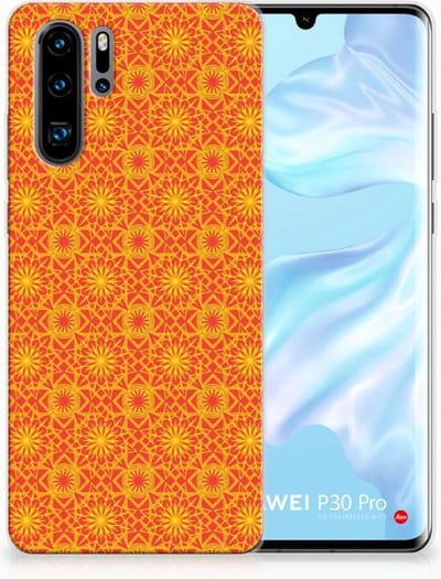 TPU Hoesje voor Huawei P30 Pro TPU bumper Batik Oranje