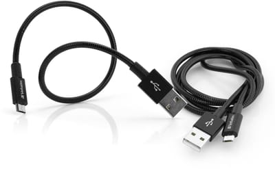Verbatim 48875 USB-kabel USB 3.2 Gen 1 (3.1 Gen 1) 1 m Micro-USB A USB A Zwart
