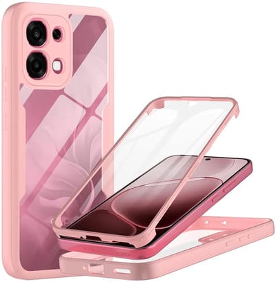 Hoesje geschikt voor Oppo A6 Pro - Techsuit ColorVerse 360 Case met Screenprotector - Roze
