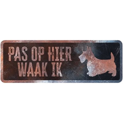 Frans terriër waarschuwingsbord D&D Home