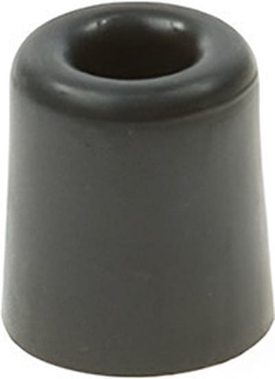 Deurbuffer - rubber - zwart - 50 x 30 mm - deurstopper met schroef bevestiging