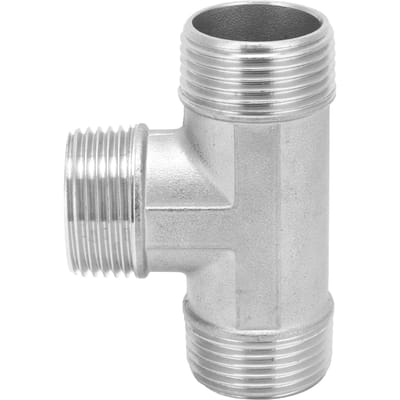 Raccord en T Filetage Mâle G1in Acier Inoxydable Adaptateur en T Quincaillerie Raccords de Tuyauterie