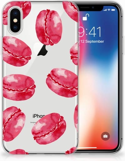 Apple iPhone X | Xs Siliconen Case Pink Macarons