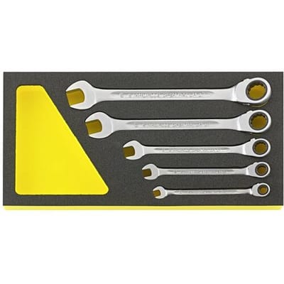 Stahlwille 96830650 TCS 17/5 Steek-ringratelsleutelset Sleutelbreedte (metrisch) 8 - 19 mm