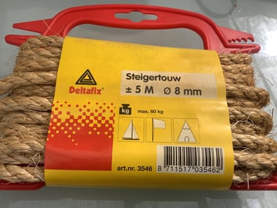 Deltafix touw steigertouw natuur 5 m x 10 mm