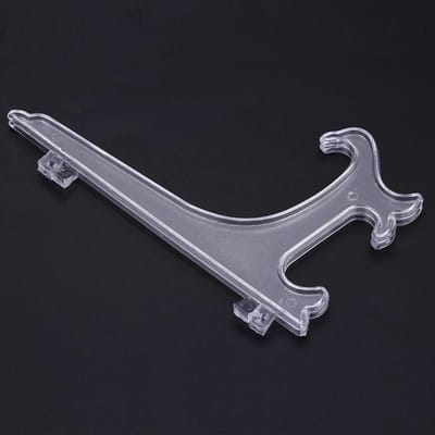 10 pièces Porte-assiettes pliants en plastique blanc Support décoratif pour plat, cadre photo, présentoir gray