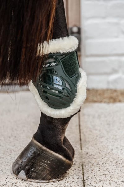 Kentucky Horsewear - Kentucky Horsewear Strijklappen Vegan Wol Young Horse Donkergroen - s