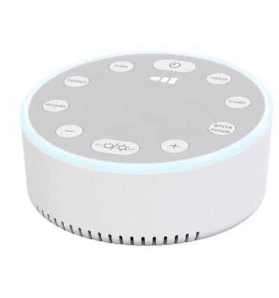 Witte ruismachine voor slaaptherapie, rustgevende en natuurlijke geluidseffecten, geschikt voor baby's en volwassenen, draagbaar hulpmiddel voor ontspanning, meditatie en slaap, rustgevend slaapmiddel, ideaal als cadeau voor de feestdagen.