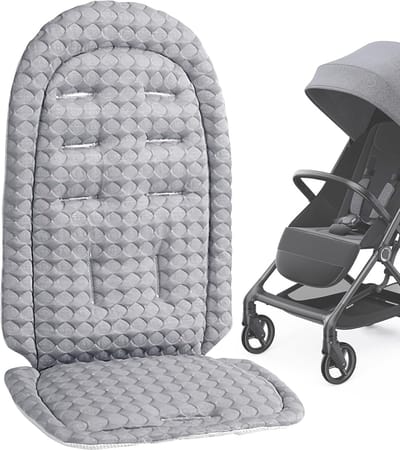 Kinderwagen Inzet - Baby Ondersteuning - Comfortabel Reizen - Dubbelzijdig Ontwerp - 36 x 64 cm - Grijs
