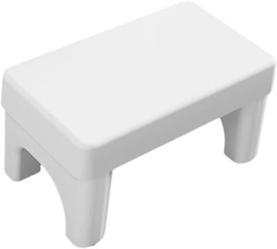 Toiletkrukje - Voetkrukje Toilet Hulp - Gezond Toiletgebruik - Optimaal Hurken - 36x20cm - Wit