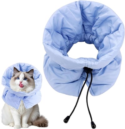 Zachte en Verstelbare Herstelhalsband voor Kittens en Puppies, Bescherming tegen Likken van Wonden, Comfortabel en Veilig voor Huisdieren