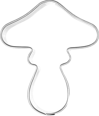 Koekjessnijder Edelstaal Paddenstoel 6 cm - Vormen - Uitsteekvorm - Cookie - Cutter - Uitsteekvormpjes - Koekjes - Bakken