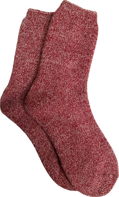 Warmhoudende Fleece Unisex Sokken / Thermo Sokken / Huissokken | Warmte Sok / Socks - Rood