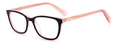 Kate Spade PIA Black pink 45/16/125 JUNIOR Brilmonturen