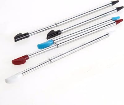 5x Inschuifbare Metalen Stylus Pen geschikt voor Nintendo 3DS XL