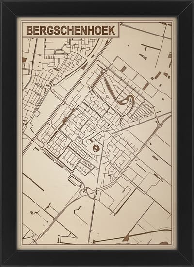 Decoratief Beeld - Houten Van Bergschenhoek - Hout - Bekroned - Bruin - 21 X 30 Cm