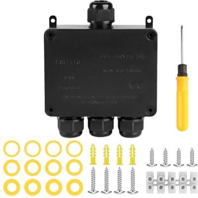 Waterdichte 4-Weg Aansluitdoos voor Buiten - IP68 Kabelverbinder voor Ø 4-14 mm Kabeldiameter
